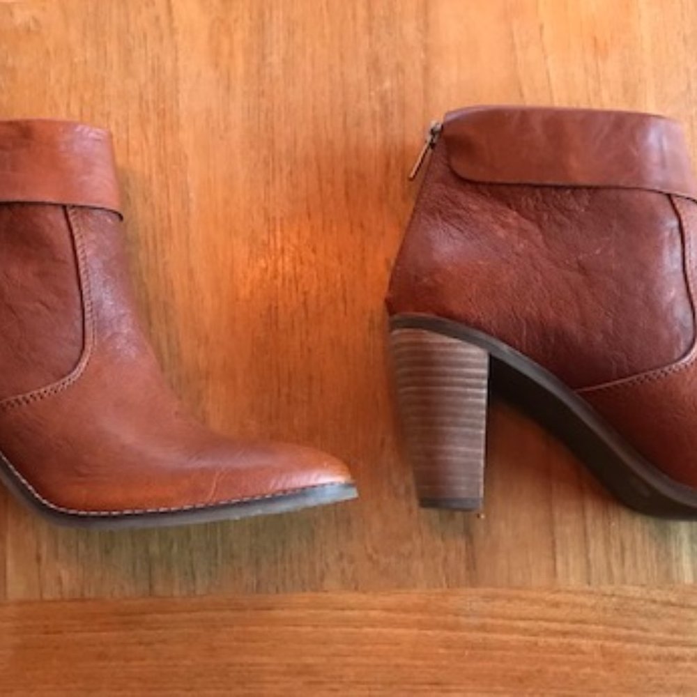Lucky Brand Whiskey Leather Booties